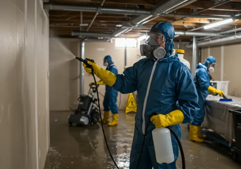 Basement Sanitization and Antimicrobial Treatment process in Centerville, PA